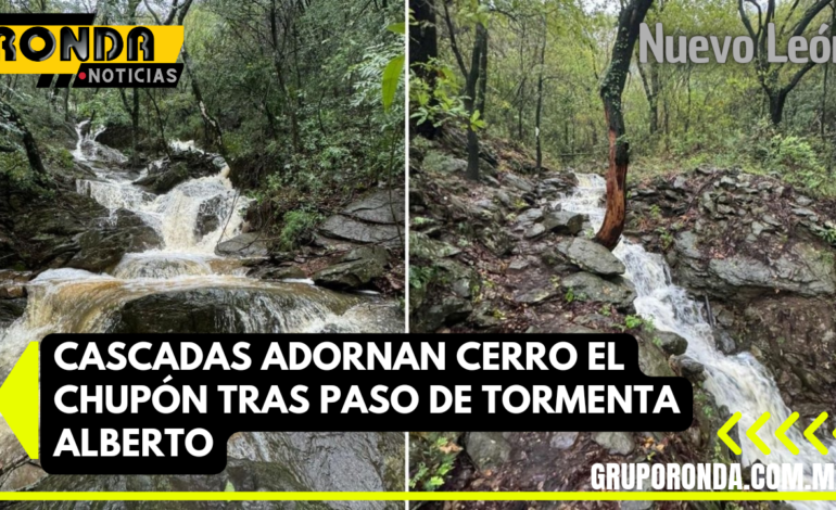 Cascadas adornan cerro El Chupón tras paso de tormenta Alberto