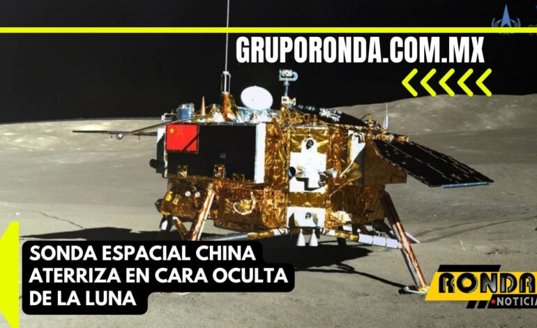 Sonda espacial china aterriza en cara oculta de la Luna
