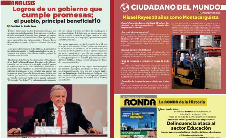 ANÁLISIS – CIUDADANO DEL MUNDO – LA RONDA DE LA HISTORIA, REVISTA RONDA JUNIO #609