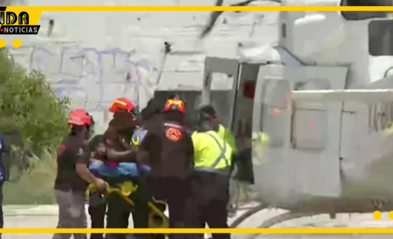  Trasladan en helicóptero a policías heridos en Vallecillo