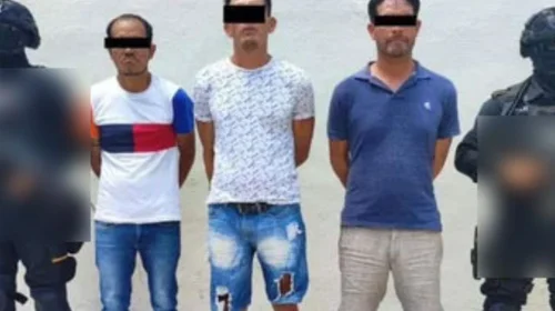  Fuerza Civil detiene a 3 hombres con drogas en Guadalupe