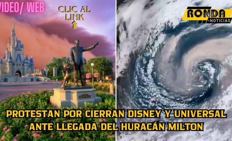 Cierran Disney y Universal ante llegada del huracán Milton