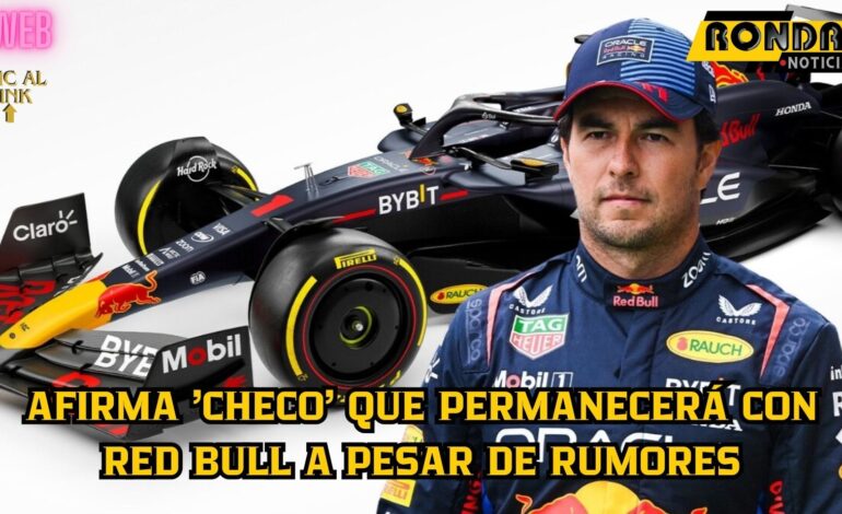 Afirma ‘Checo’ que permanecerá con Red Bull a pesar de rumores