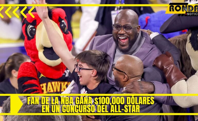 Fan de la NBA gana $100,000 dólares en un concurso del All-Star