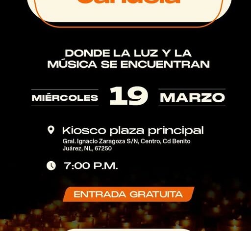  concierto de velas en Juarez
