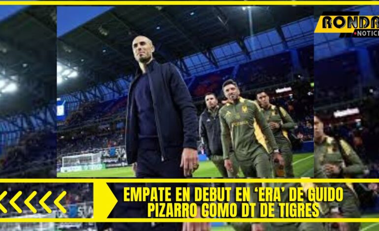 Empate en debut en ‘era’ de Guido Pizarro como DT de Tigres