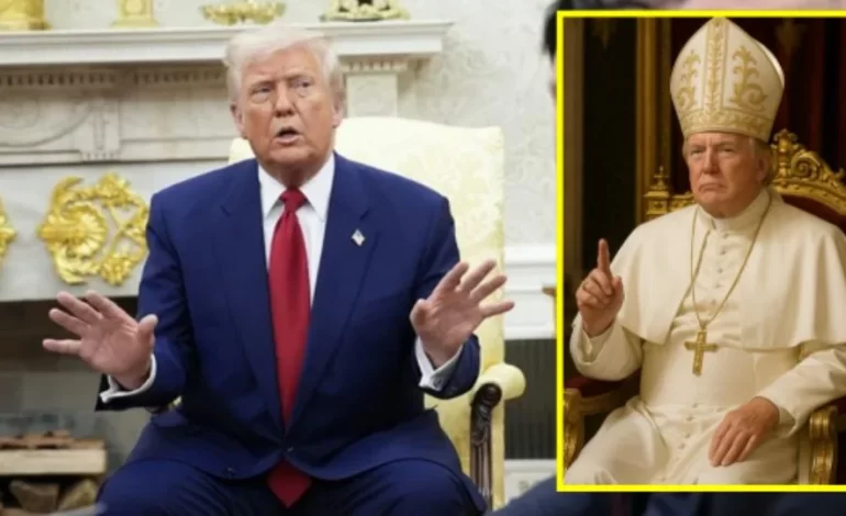 Trump defiende su foto vestido de Papa; ‘los católicos la amaron’