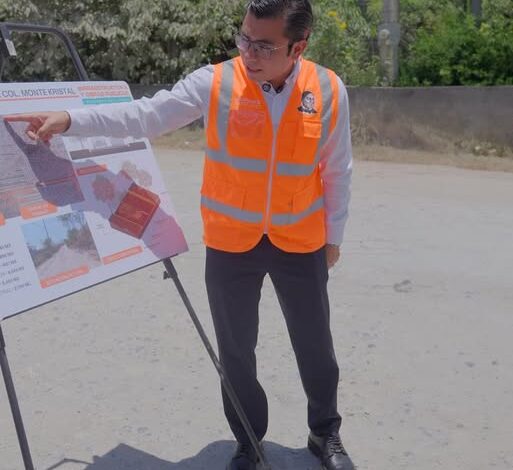 Inicia Félix Arratia pavimentación histórica de la Brecha 76