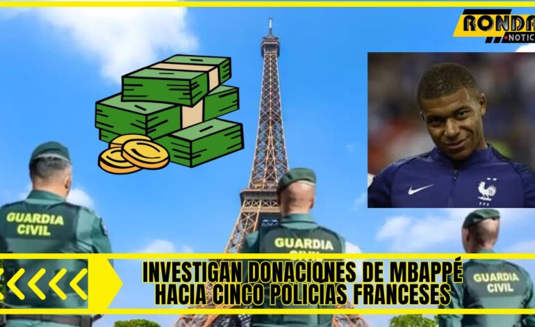 Investigan donaciones de Mbappé hacia cinco policías franceses