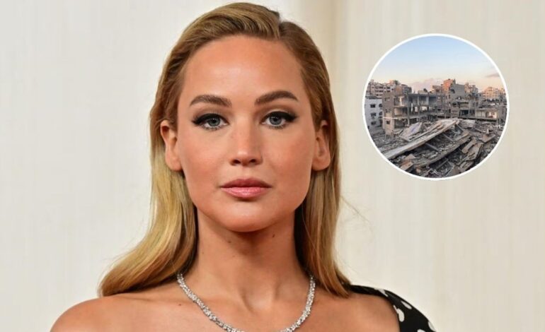 «Lo de Gaza es un genocidio aterrador”: Jennifer Lawrence