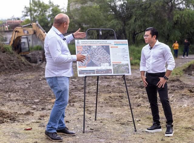 Arranca Félix Arratia obra pluvial en beneficio de más de 5 mil juarenses