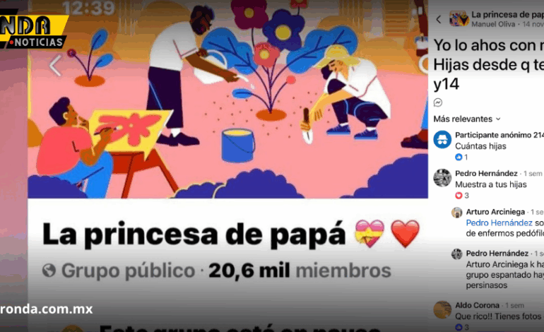  Detectan grupo en Facebook que compartía imágenes de menores