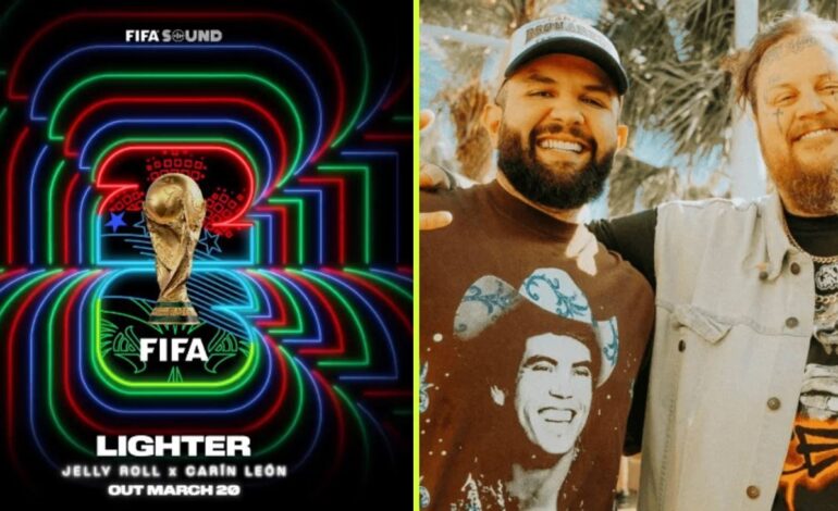 Carín León y Jelly Roll lanzan primer sencillo rumbo al Mundial