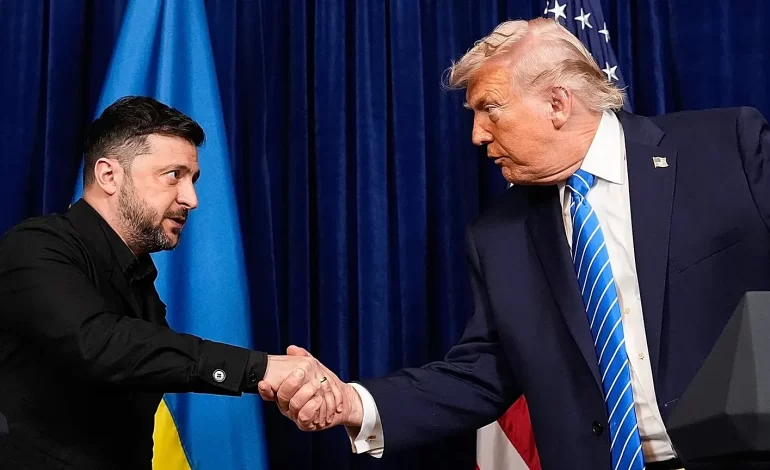 Donald Trump recibe al presidente de Ucrania en Casa Blanca