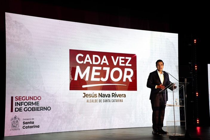  RINDE JESÚS NAVA SEGUNDO INFORME DE GOBIERNO, DESTACA PROGRESO EN SANTA CATARINA