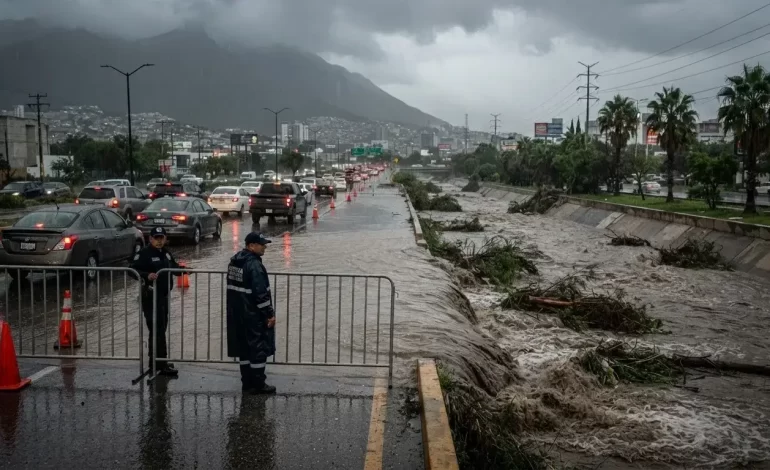  ¡Toma precauciones! Estos son los cierres viales por las lluvias en Nuevo León