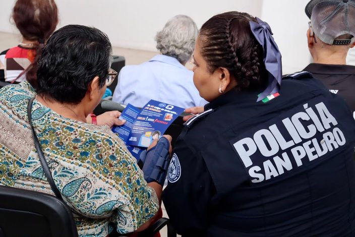  Refuerza San Pedro prevención de fraudes y extorsiones entre adultos mayores