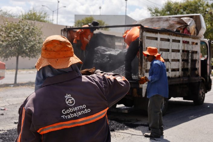  Refuerza Guadalupe bacheo y luminarias luego de las lluvias